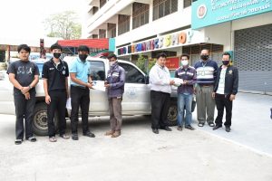 องค์การบริหารส่วนตำบลเพนียดมาฉีดพ่นน้ำยาฆ่าเชื้อไวรัสโคโรนา 2019 (Covid-19)