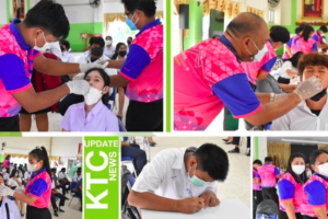 วิทยาลัยเทคนิคโคกสำโรงตรวจ ATK เพื่อป้องกันการแพร่ระบาดโควิด-19
