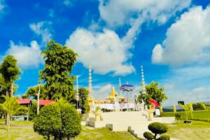 วิทยาลัยเทคนิคโคกสำโรง จัดพิธีตั้งศาลพระภูมิ ศาลเจ้าที่ ศาลเพียงตา และทำบุญวันสถาปนาวิทยาลัย