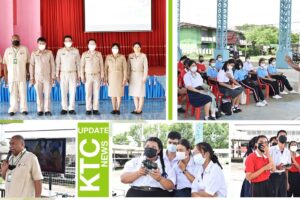 คณะผู้บริหาร คณะครู และบุคลากรทางการศึกษา วิทยาลัยเทคนิคโคกสำโรง เข้าแนะแนวการศึกษาต่อในระดับอาชีวศึกษา ณ โรงเรียนโคกสำโรงวิทยา