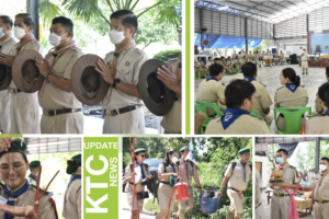 นายเริงศักดิ์  เข็มทอง พร้อมตัวแทนคณะผู้บริหาร คณะครู เจ้าหน้าที่ และบุคลากรวิทยาลัยเทคนิคโคกสำโรง ได้เข้ารับการฝึกอบรมวิชาผู้กำกับลูกเสือวิสามัญ ขั้นความรู้ชั้นสูง (R.A.T.C.) ซึ่งดำเนินงานโดยคณะกรรมการพัฒนากิจการลูกเสือเนตรนารีวิสามัญ (พ.ส.น.อ) อาชีวศึกษาภาคกลาง รุ่นที่ ๑/๒๕๖๕ จังหวัดสุพรรณบุรี ระหว่างวันที่ ๙-๑๕ ตุลาคม พ.ศ.๒๕๖๕ ณ ค่ายลูกเสือดรุณวิทย์ ต.หนองสาหร่าย อ.ดอนเจดีย์ จ.สุพรรณบุรี(วันที่ ๕)